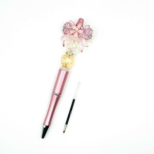 Decorative Orange and Gold Pen